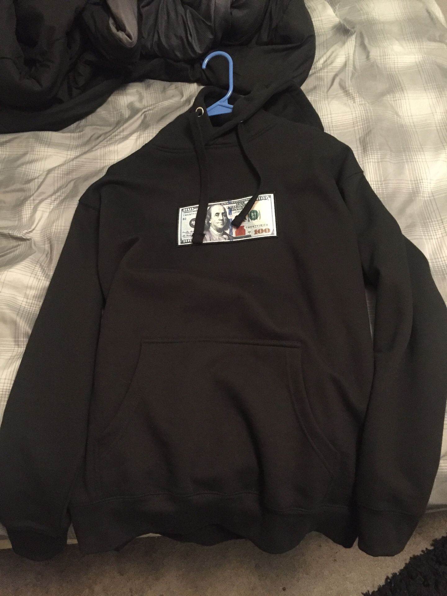 Blue Hundred Hoodie,All Products : American Fashion Style Bags On Sale