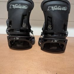 Burton Malavita Snowboard EST Channel Bindings LG