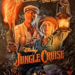 Jungle Cruise Blu Ray With Lithograph
