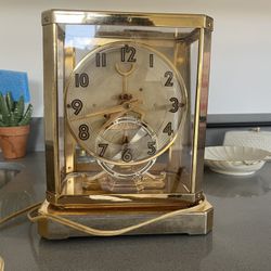 Art Deco Antique Bronze Clock 