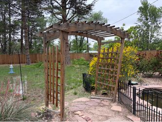 Red cedar arbor