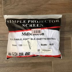 120” Portable Projector Screen 16x9
