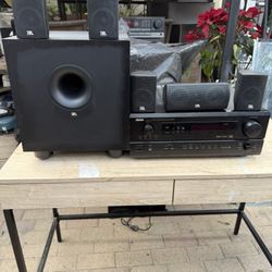 Denon Receiver And JBL Speakers 