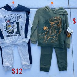 Paw Patrol and Jurassic World Toddler Boys Hoodie and Joggers, 2-Piece Outfit Set 4T