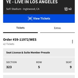 YE (Kanye West) Tickets 