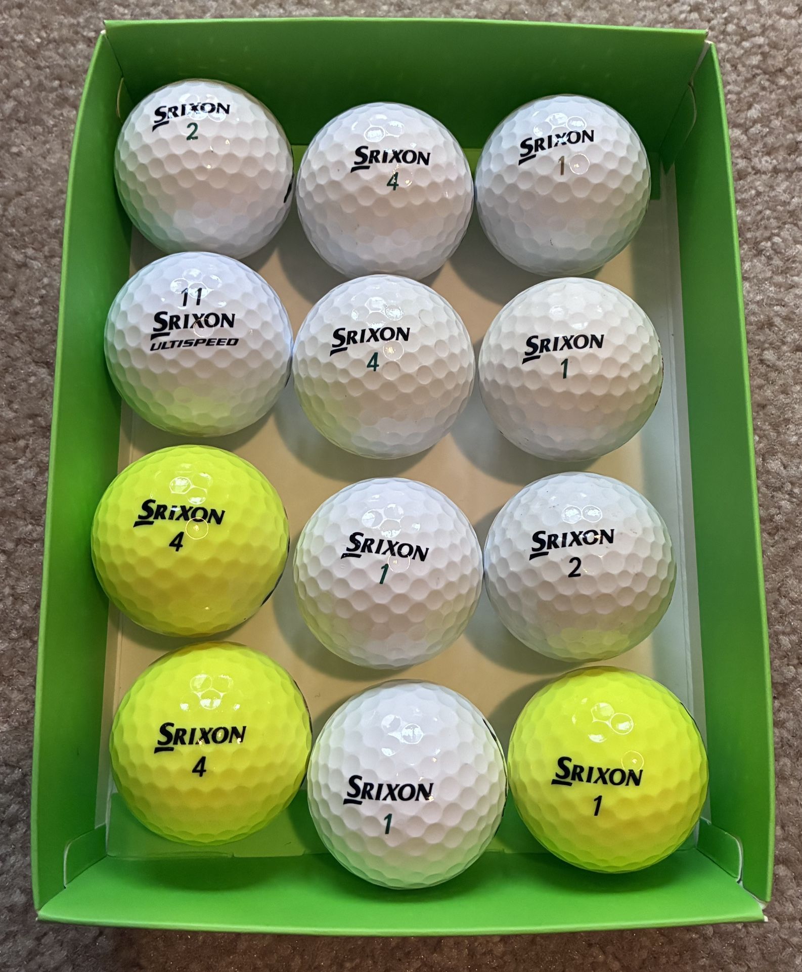 1 Dozen Of Srixon Golf Balls