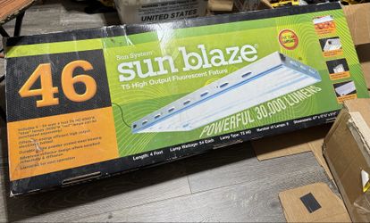 46 Sun System Sun Blaze T5 High Output Fluorescent Fixture 30,000 Lumens
