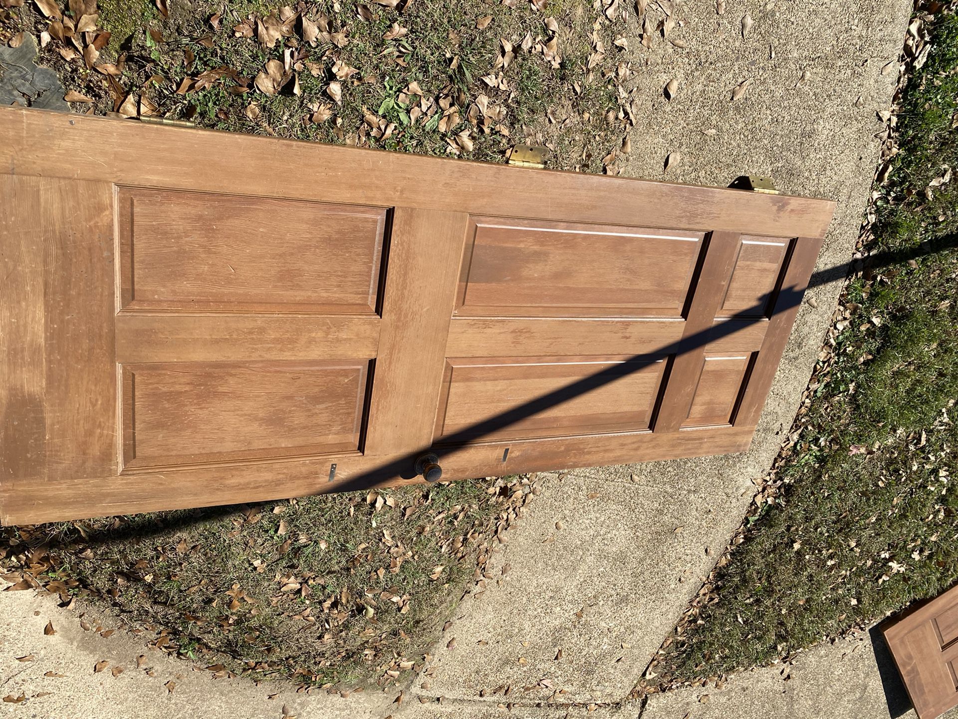 Solid wood door 1960s 6 panel door