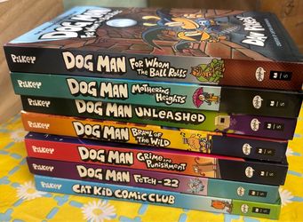Dog Man & Cat Kid Comic Club Book Lot – 7 Books by Dav Pilkey