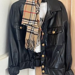 🖤🤎⭐️ Faux Leather Bomber Jacket ⭐️🤎🖤 Women’s M