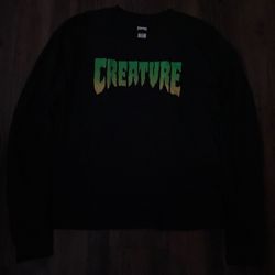 Creature skateboards black long sleeve