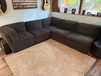 Dark Gray Modular Sectional Sofa