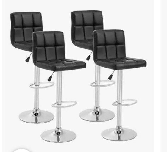 pickup from lebnonTN 37087..Brand Mordern pu leather Bar stools set of 4 With Box,Adjustable hight n swivel chairs