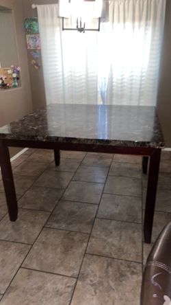 Table and chairs