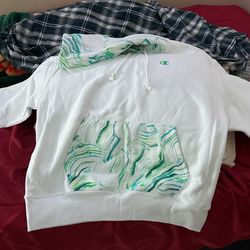 White Champion Hoodie XL