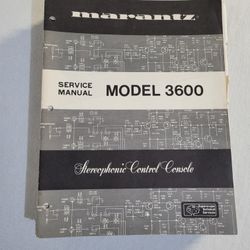 Marantz Model 3600 Service Manual