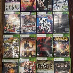 Used Xbox 360 games. Make me an offer.
