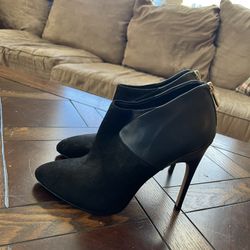 Sam Edelman  High Heel Booties- Black Suede/Leather  Size 7