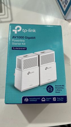📶 TP-Link AV1000 Gigabit Powerline Ethernet Adapter Kit – Brand New