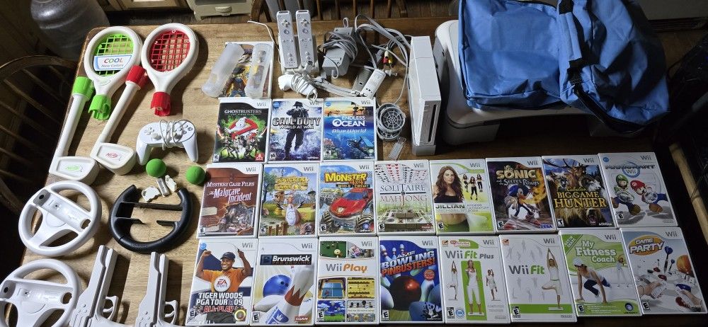 ๐ฎ Nintendo Wii MEGA Bundle โ 20 Games + Wii Fit + Accessories