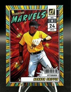 Konnor Griffin - Diamond Marvels Green Laser Holo - Pittsburg Pirates #5 (NM)