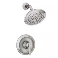 Moen Halle 82971SRN Brushed Nickel 1-Handle Shower Trim Kit with Valve