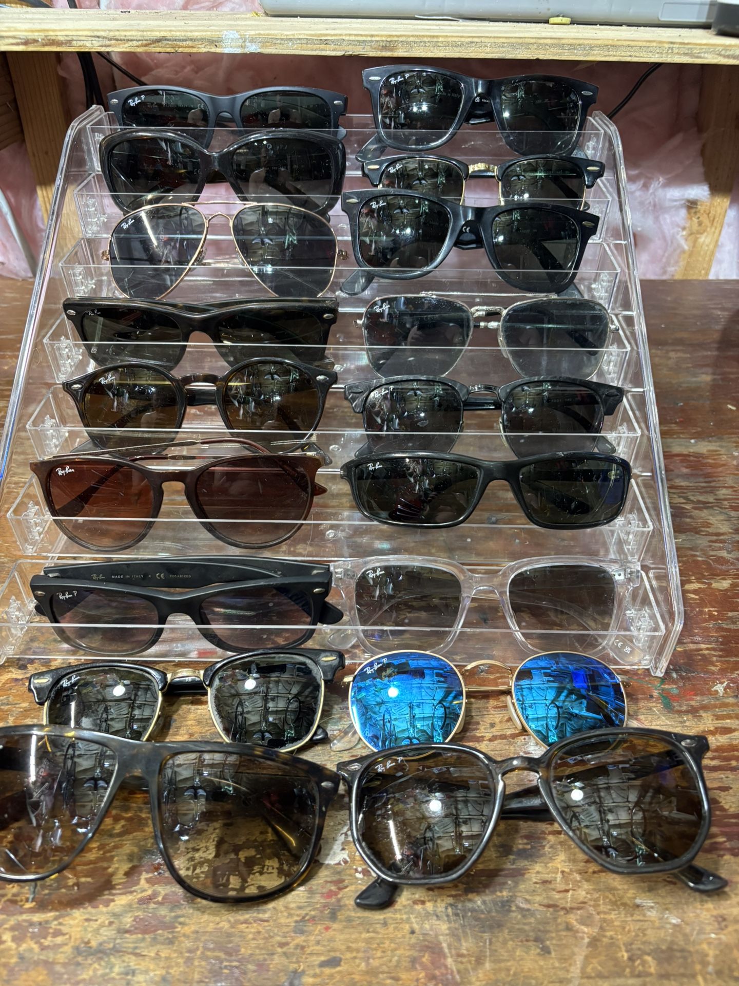 Multiple Sun Glasses, Sunglasses, Ray Bans, Carrera, Oakley, Nike, Maui Jim, Gucci And Much More
