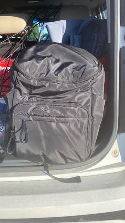 Black Nylon Backpack/ Diaper Bag