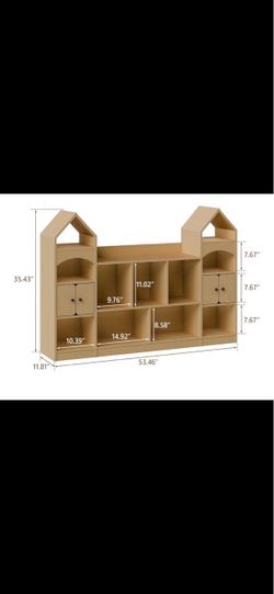 Dollhouse Castle Book shelf storage Kids