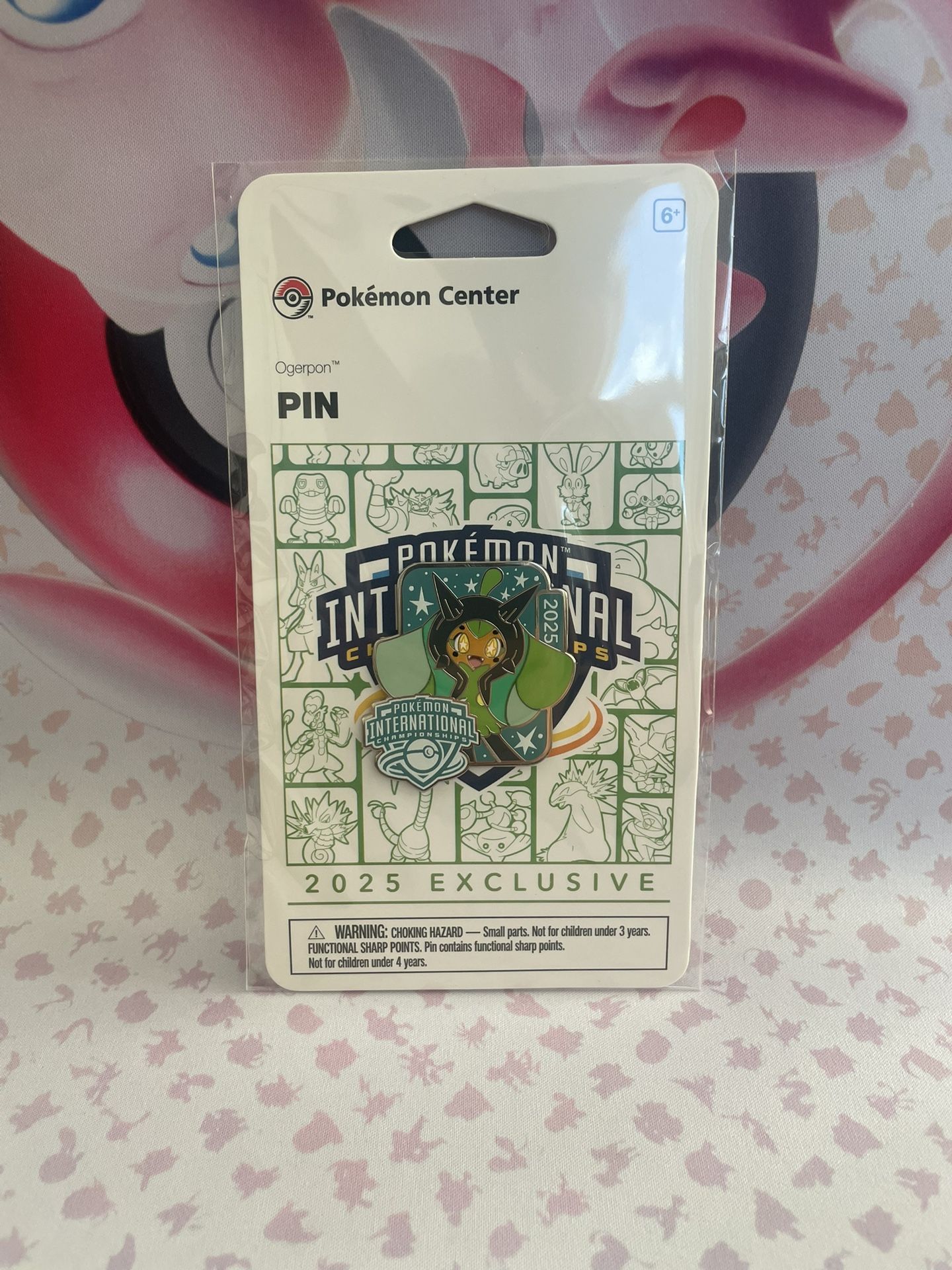 Pokemon International Championship 2025 Ogerpon Pin Sealed
