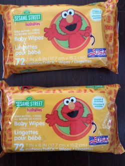 Sesame Street Cushiony Thick Baby Wipes (72 ct) $3 each