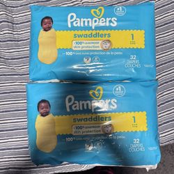 Pampers Swaddlers - Size 1 (2) 32ct
