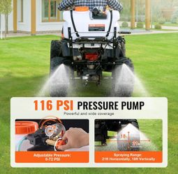 VEVOR Spot Sprayer 15.9 Gal, 12V Pump, 1.9 GPM, Adjustable psi