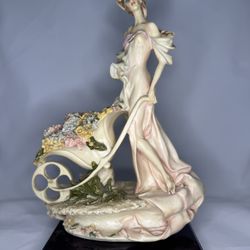 Gusieppe Armani Lady With Flower Cart (Florence, Italy) 