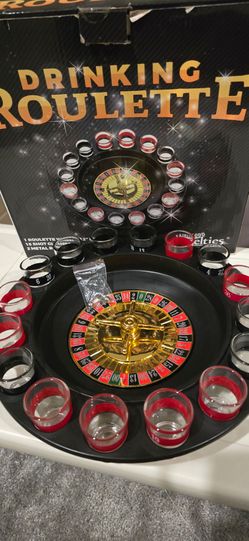 Drinking Roulette Game Set with Shot Glasses