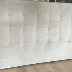 West Elm King Size Headboard, Gray $200