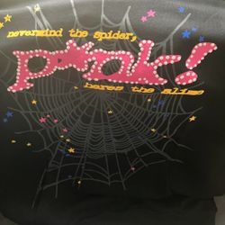 Sp5der P*nk Hoodie 'Black'