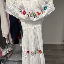 Size 8 Mexican Campesina Dress 