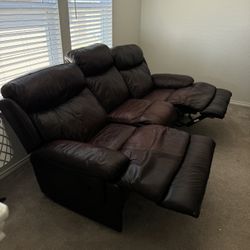 Sofa Pair With Two Lamps 