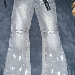 Purple jeans