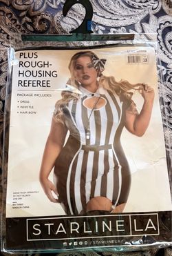 Plus size referee costume