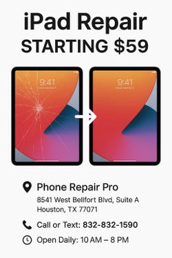 iPad Repair – Screen, Battery & Charging Issues