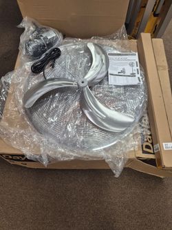 NEW Out of Box Dayton 30" Industrial Pedestal and Wall Mount Fan