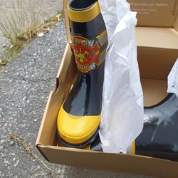 Kid Fireman rain boot