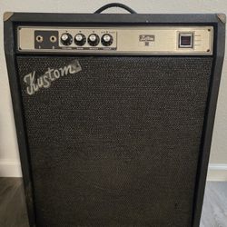 Kustom 1-B Vintage 1974 200 Watt Dual Input Bass  Combo Amp