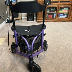 New 3 Wheel Mobility Cart With Seat, Hand Brakes And Basket