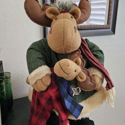 Vintage Christmas Moose 