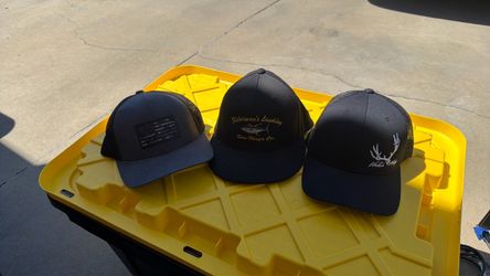 Lot of 3 Embroidered Trucker Snapback Hats