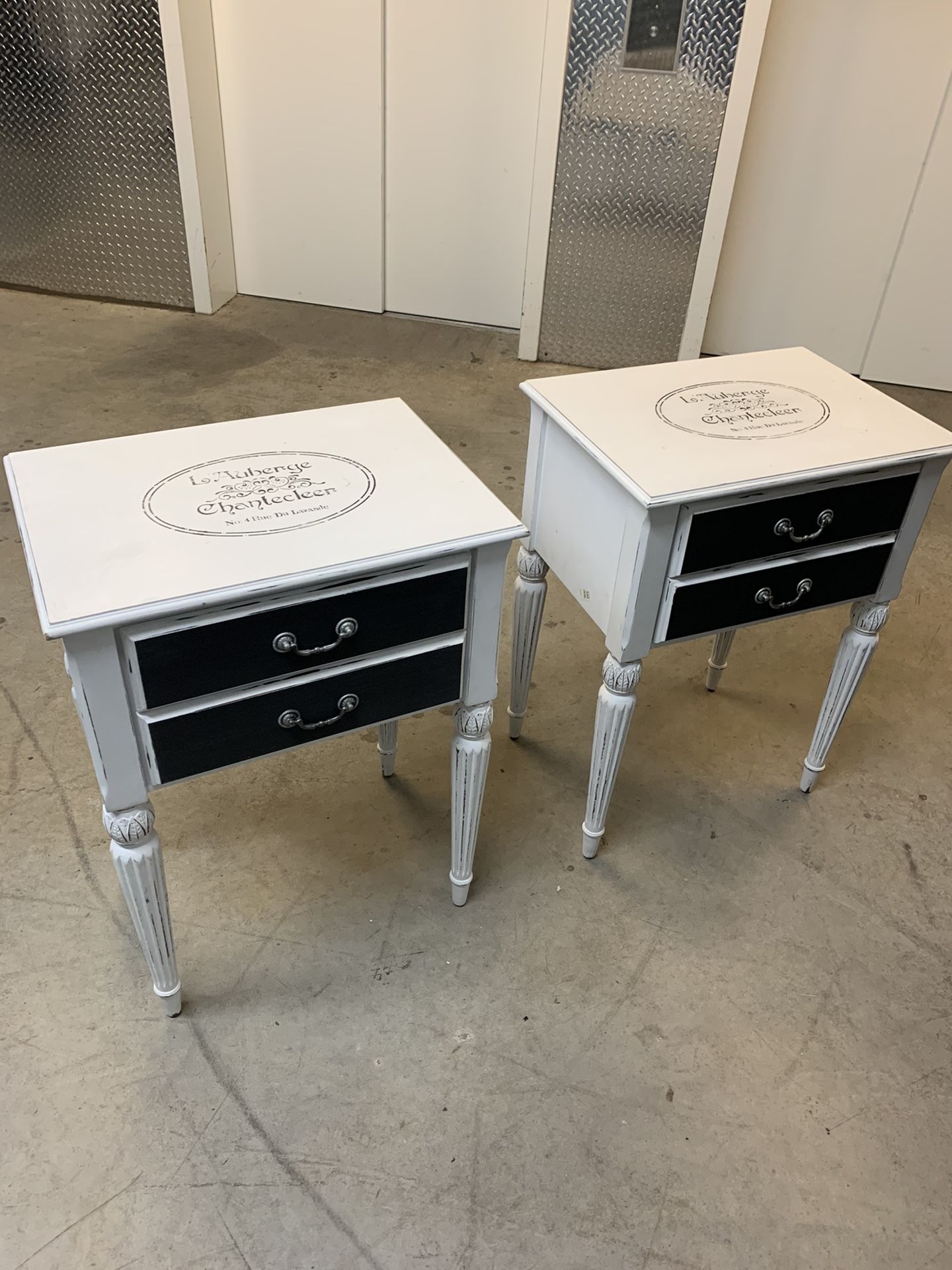 Custom French Style Antique End Tables