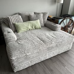 Grey Cotton Couch